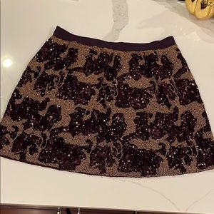 Club Monaco sequin& beaded skirt sz 6